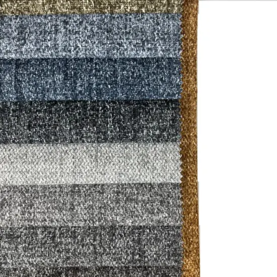 Textil para el hogar 100% poliéster con apariencia de lino, tela gruesa y duradera para muebles de tapicería, sofá, color gris oscuro